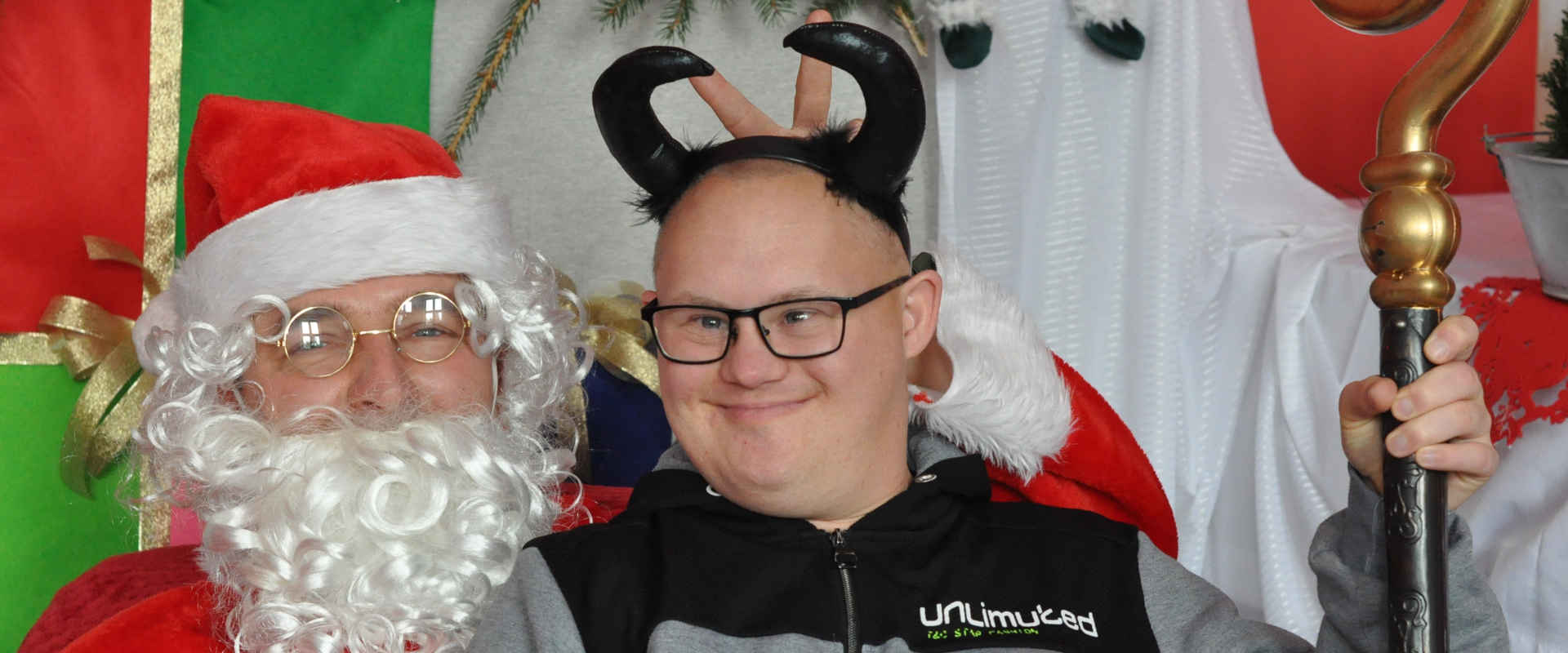 Mikołaj z chłopcem
