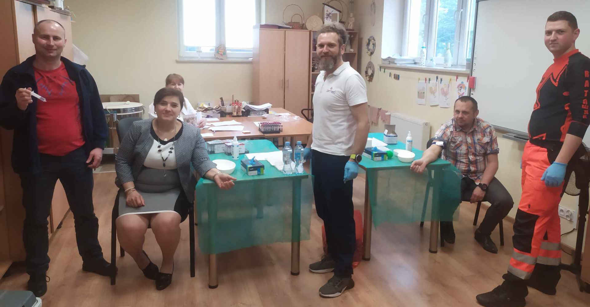 Podopieczna ŚDS podczas badań